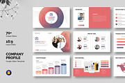 Company Profile Google Slides, a Presentation Template by White Graphic (Thumbnail 1 of 9)