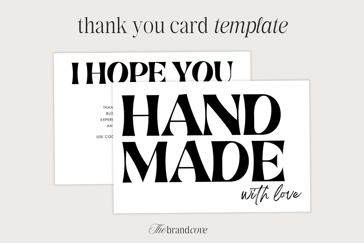 Business Thank You Card, a Card Template by thebrandcove (Photo 2 of 7)
