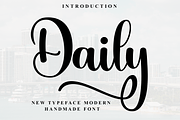 Daily, a Font by FreshTypeINK (Thumbnail 1 of 8)