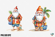 Summer Christmas Santa Claus, an Illustration by Gemstone (Thumbnail 11 of 12)