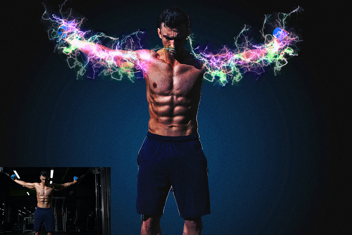Electric Power Photoshop Action, an Action Add-On by Studio Retouch (Photo 3 of 11)