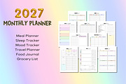 2027 Monthly Planner - Canva, a Templates & Theme by Adalin Shop (Thumbnail 6 of 11)