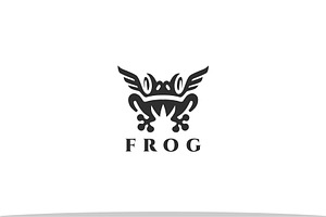 Winged Frog Logo