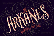 The Arkanes Decorative, a Blackletter Font by Gleb Guralnyk (Thumbnail 1 of 8)