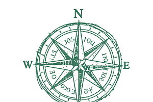 Stylish Compass Icon Design, an Object Illustration by CarWrap design