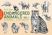 Dotwork Endangered Animals, an Animal Illustration by nordicworker (Thumbnail 1 of 5)