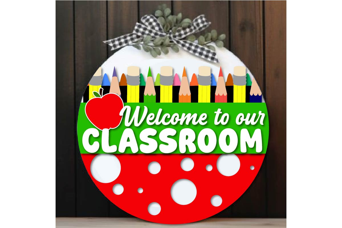 Personalized Teacher Door Sign Svg, an Object Graphic by EllaMaiyaali (Photo 3 of 5)