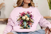 Whimsical Spring Rabbits Clipart PNG, an Illustration by Canvas Craft (Thumbnail 4 of 7)