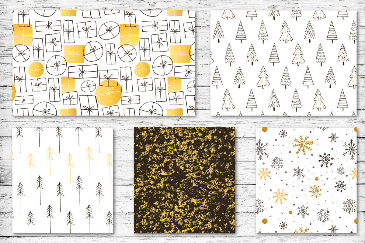 Cristmas mood - pattern set, a Pattern Graphic by Katya_lu (Photo 8 of 8)