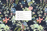 Meadow Flowers Floral Pattern, a Pattern Graphic by Pink Linen (Thumbnail 2 of 12)
