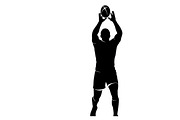 Rugby Player Silhouette Pack, an Illustration by Amazin_art (Thumbnail 9 of 31)