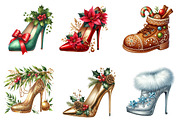 Christmas High Heels Clipart, an Illustration by SinaCreation (Thumbnail 4 of 7)