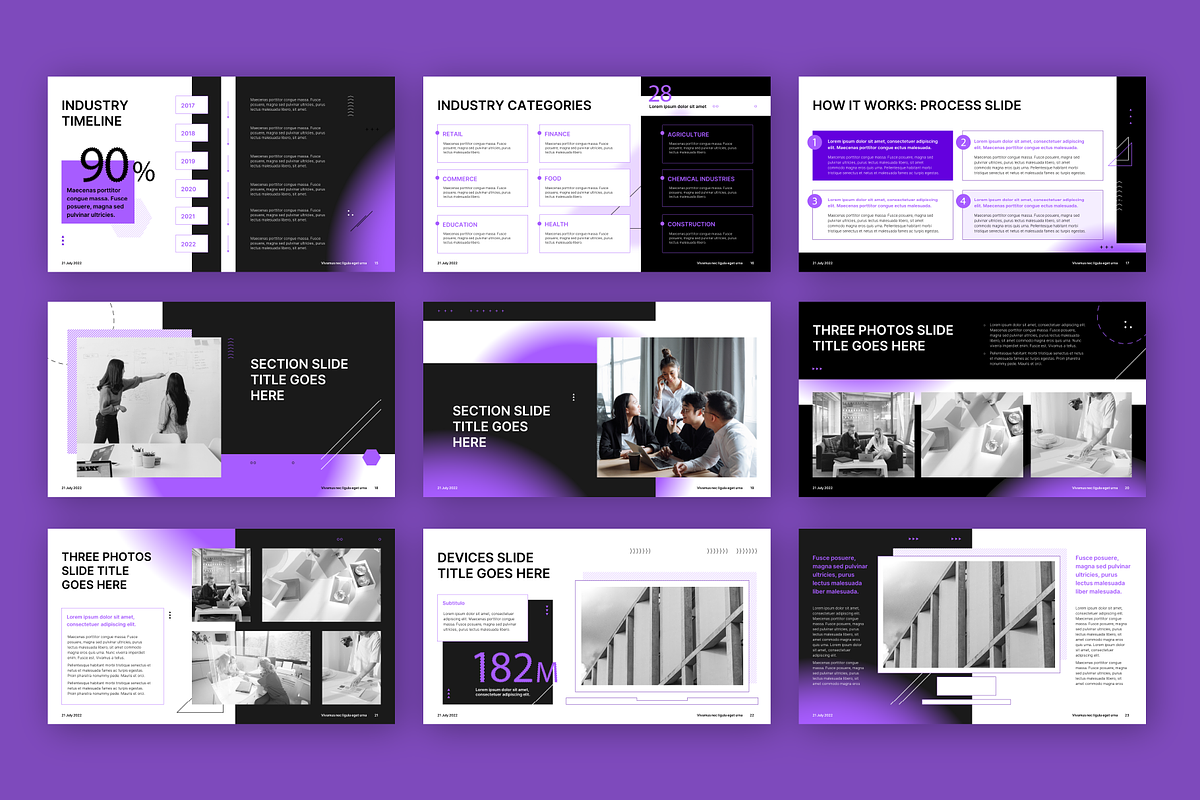 Purple Clash Keynote Template, a Presentation Template by chio.design - Khalay Chio (Photo 5 of 7)