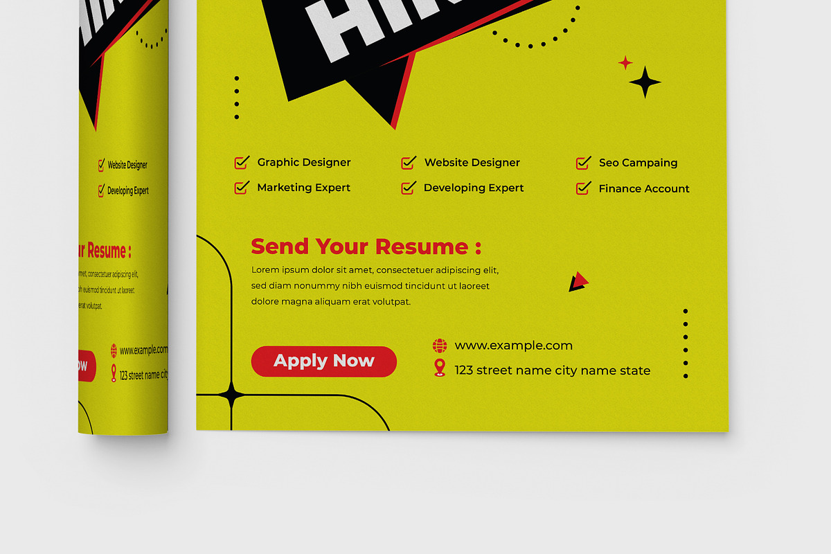 We Are Hiring Flyer Template, a Flyer Template by MightyDesign (Photo 3 of 8)