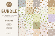 Baby seamless patterns bundle, a Pattern Graphic by polikarpovaart (Thumbnail 1 of 11)