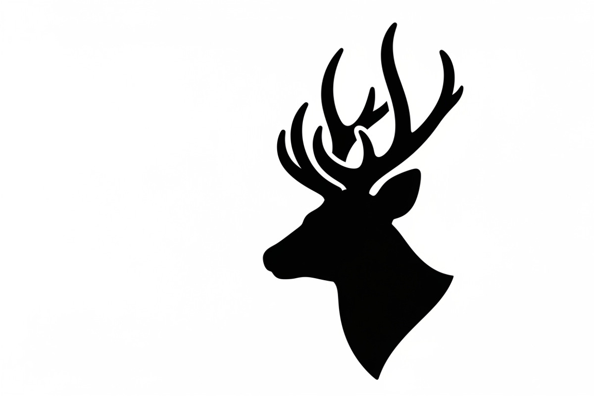 deer head wall mount silhouette, an Illustration by Amazin_art (Photo 46 of 51)