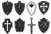 Medieval Shield Silhouette Bundle, an Illustration by balal (Thumbnail 8 of 10)