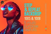 Step And Repeat Backdrop Template, a Templates & Theme by SeraphimChris (Thumbnail 1 of 4)