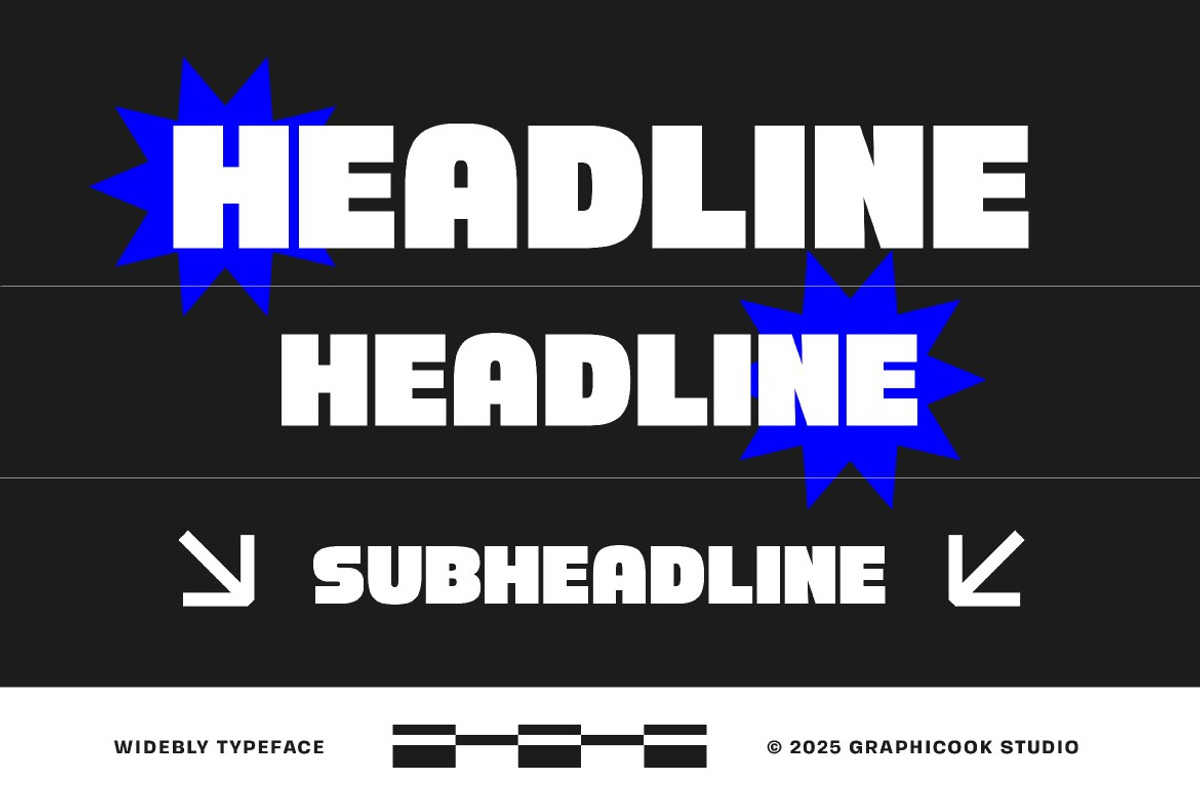 Widebly, a Sans Serif Font by graphicook (Photo 8 of 10)