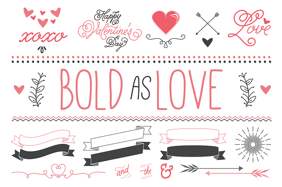 Bold as Love Valentine Vector Art preview 3