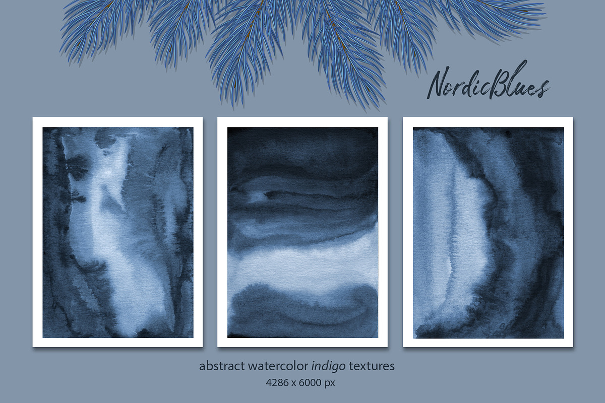 NordicBlues Watercolor Pack, a Texture Graphic by Marmoris.Arts (Photo 17 of 24)