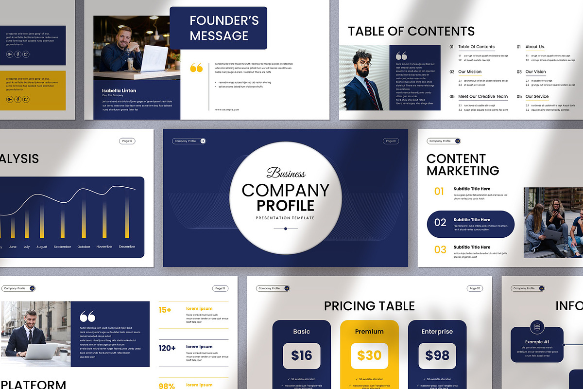 Business Company Profile Template, a Presentation Template by Pradaxa (Photo 6 of 6)