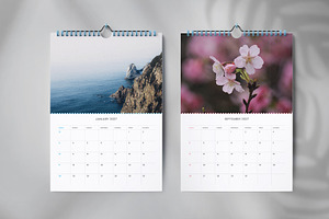 Wall calendar design template