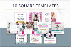 Social Media Pinterest Templates B