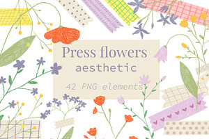 Press flowers aesthetic