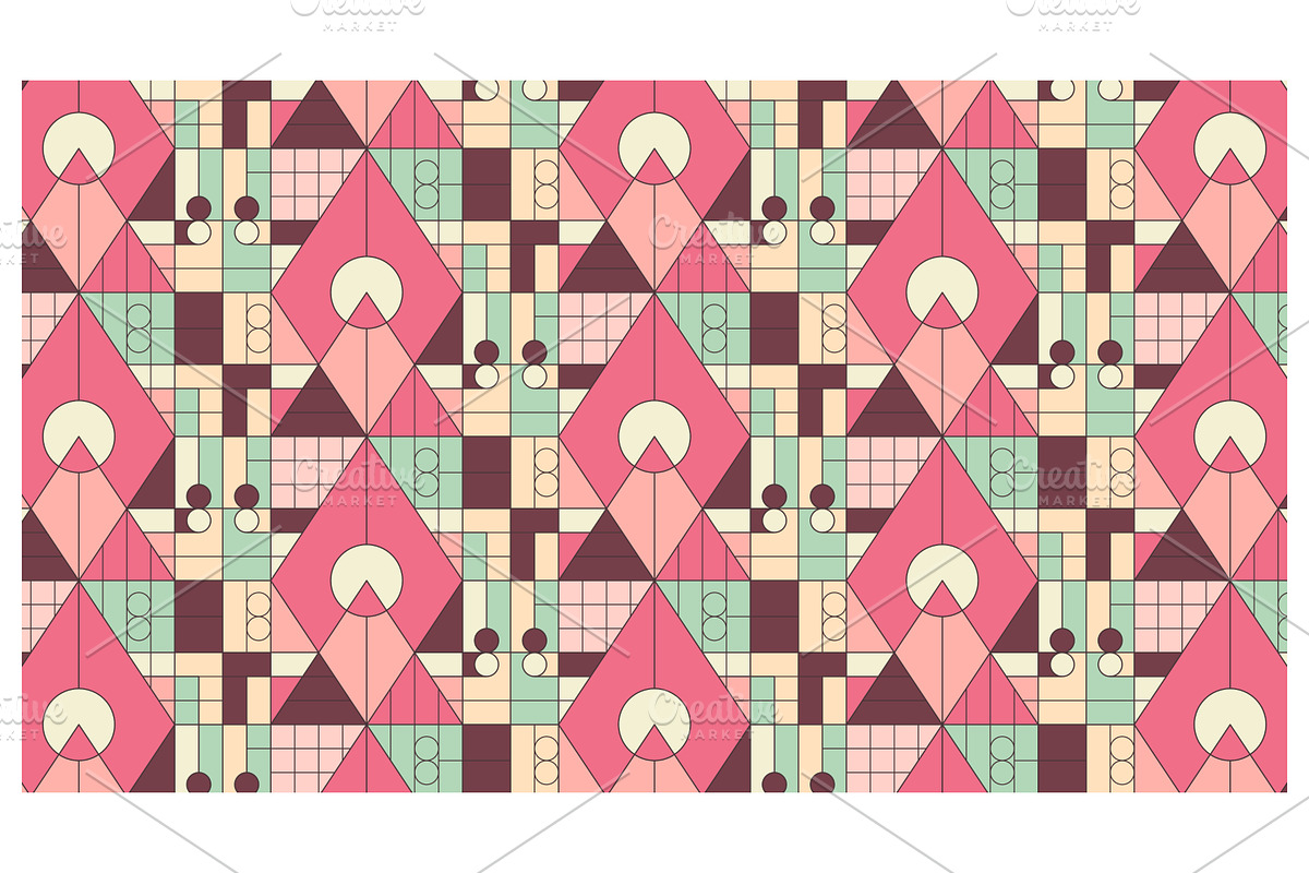 Geometric Seamless Patterns, a Pattern Graphic by Creative Backgrounds (Photo 1 of 7)