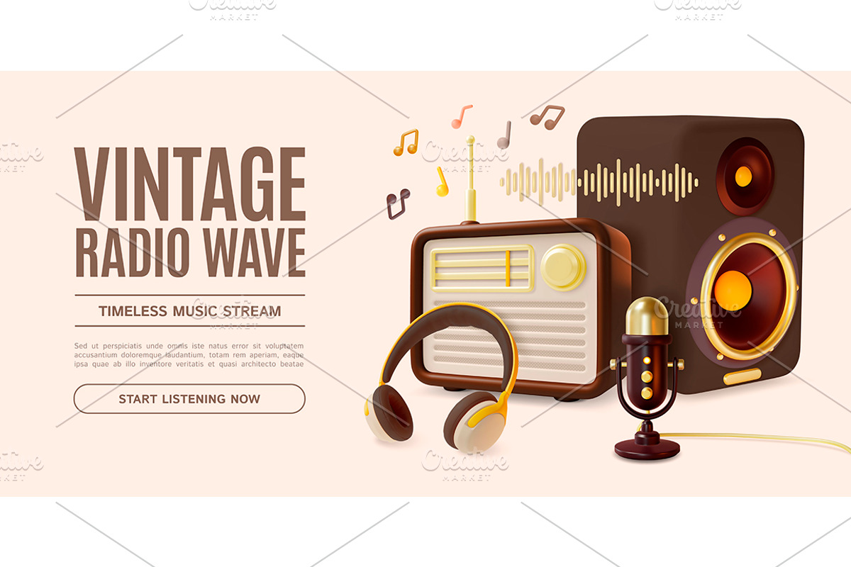 3d Analog Device Concept Banner, an Object Graphic by 35lab (Photo 8 of 9)