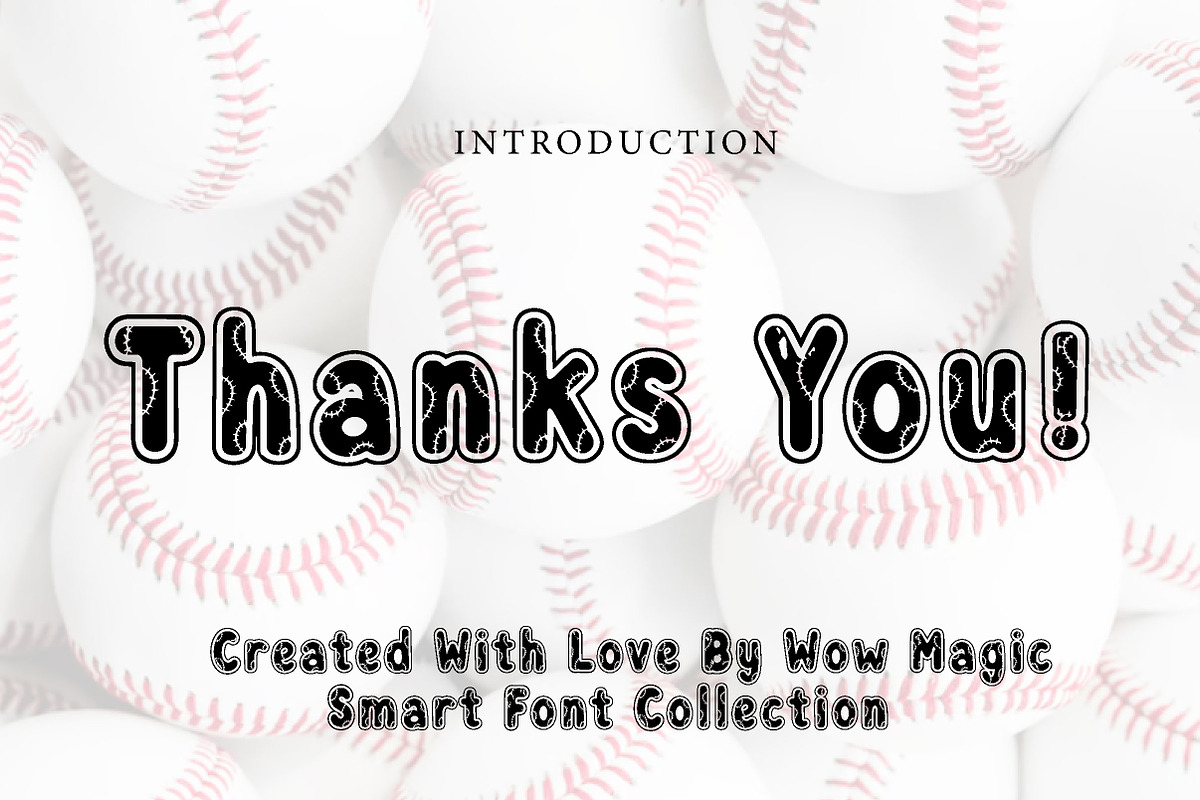 Baseball, a Font by Wow Magic (Photo 3 of 3)