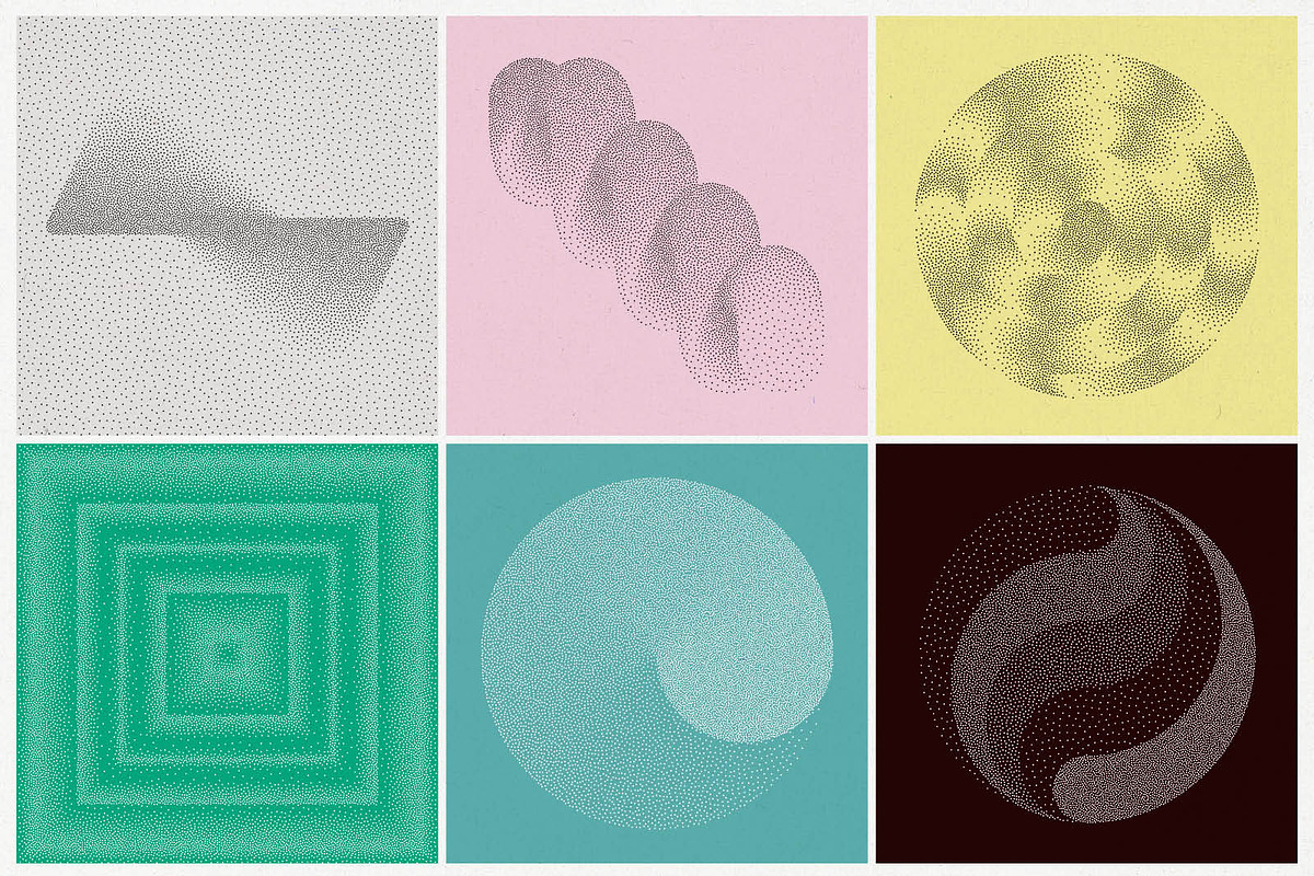 Stipple 2 - 100 dotted objects, an Object Graphic by kloroform (Photo 16 of 21)