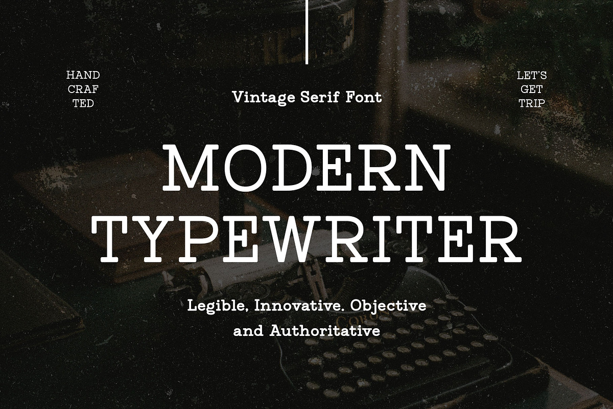 Untold History - Typewriter Font, a Serif Font by Arterfak Project (Photo 3 of 13)