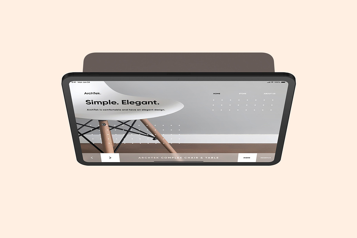 iPad Pro 11 - 21 Clay Mockups, an iPad Mockup by Asylab (Photo 53 of 56)
