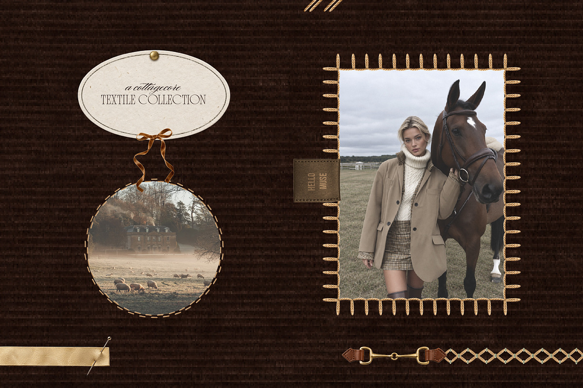 Heritage Textile & Frames Kit, an Object Graphic by Hello Muse (Photo 3 of 14)