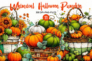 Whimsical Halloween Pumpkin Clipart, a Seasonal Illustration by Designworld (Thumbnail 1 of 7)