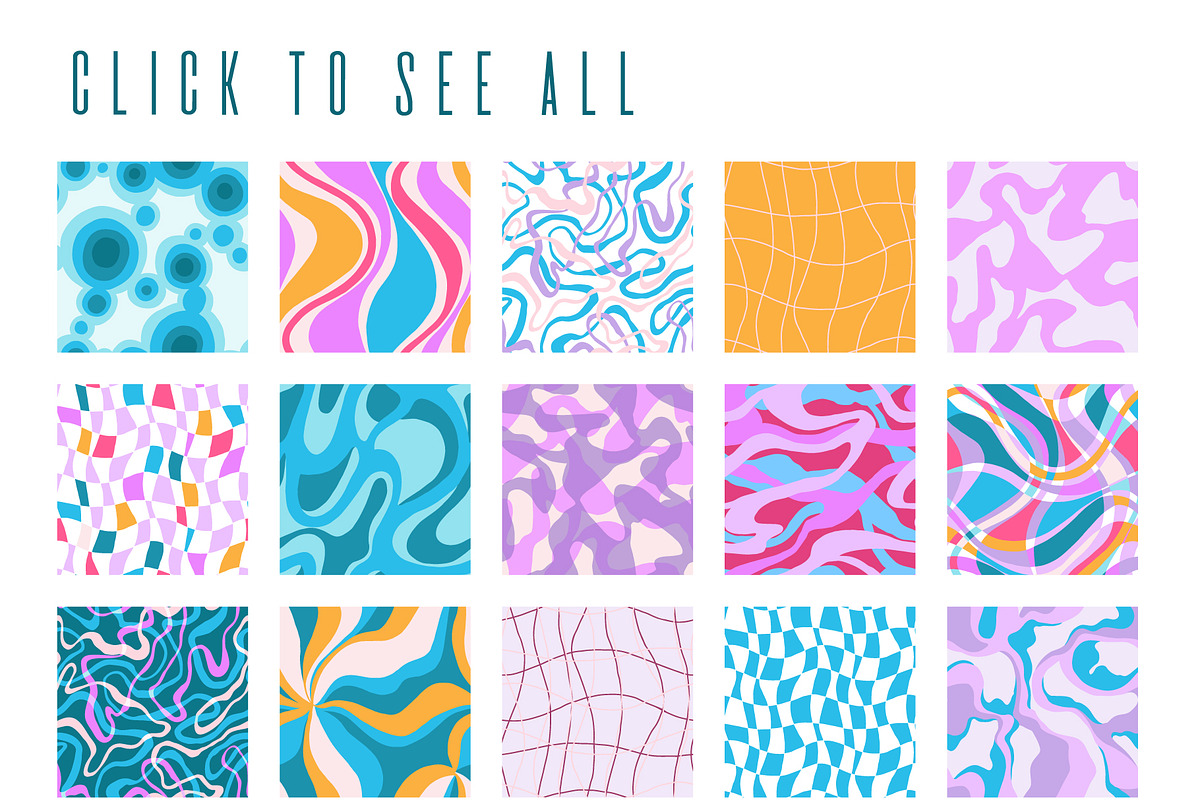 PSYCHEDELIC surreal patterns, a Pattern Graphic by Lena Nikolaeva (Photo 5 of 10)