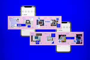 Retro Computer Carousel Social Media