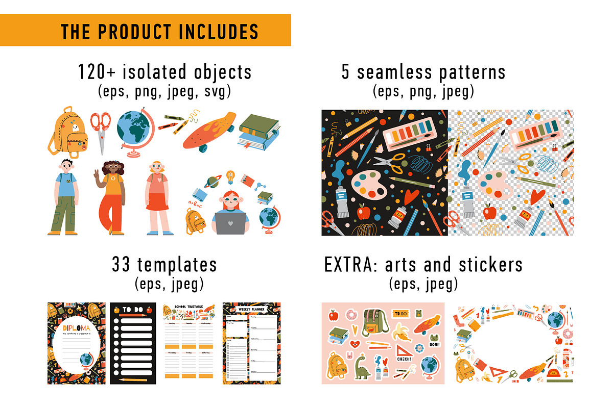 Back to school illustrations, an Education Illustration by WinWinFolly (Photo 2 of 8)