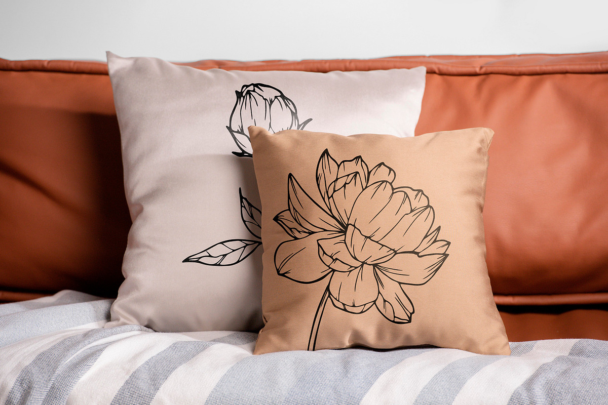 Peony Bouquet SVG Bundle, a Graphic by KostaDigitalArt (Photo 6 of 10)
