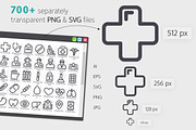 Health 700+ Line Icons Bundle, an Outline Icon by Voysla's Shop (Thumbnail 5 of 8)