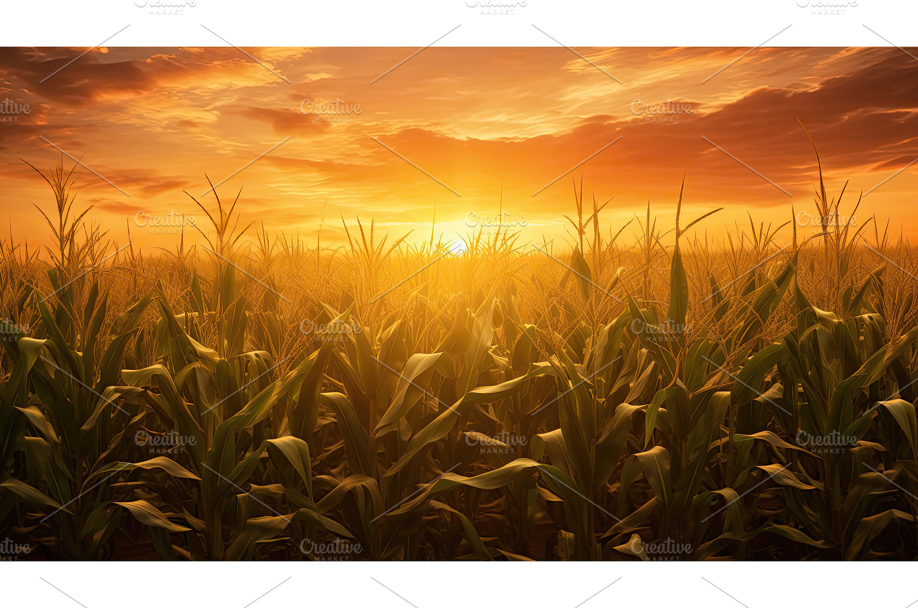 sungolden country corn background ai, a Background Photo by pikepicture