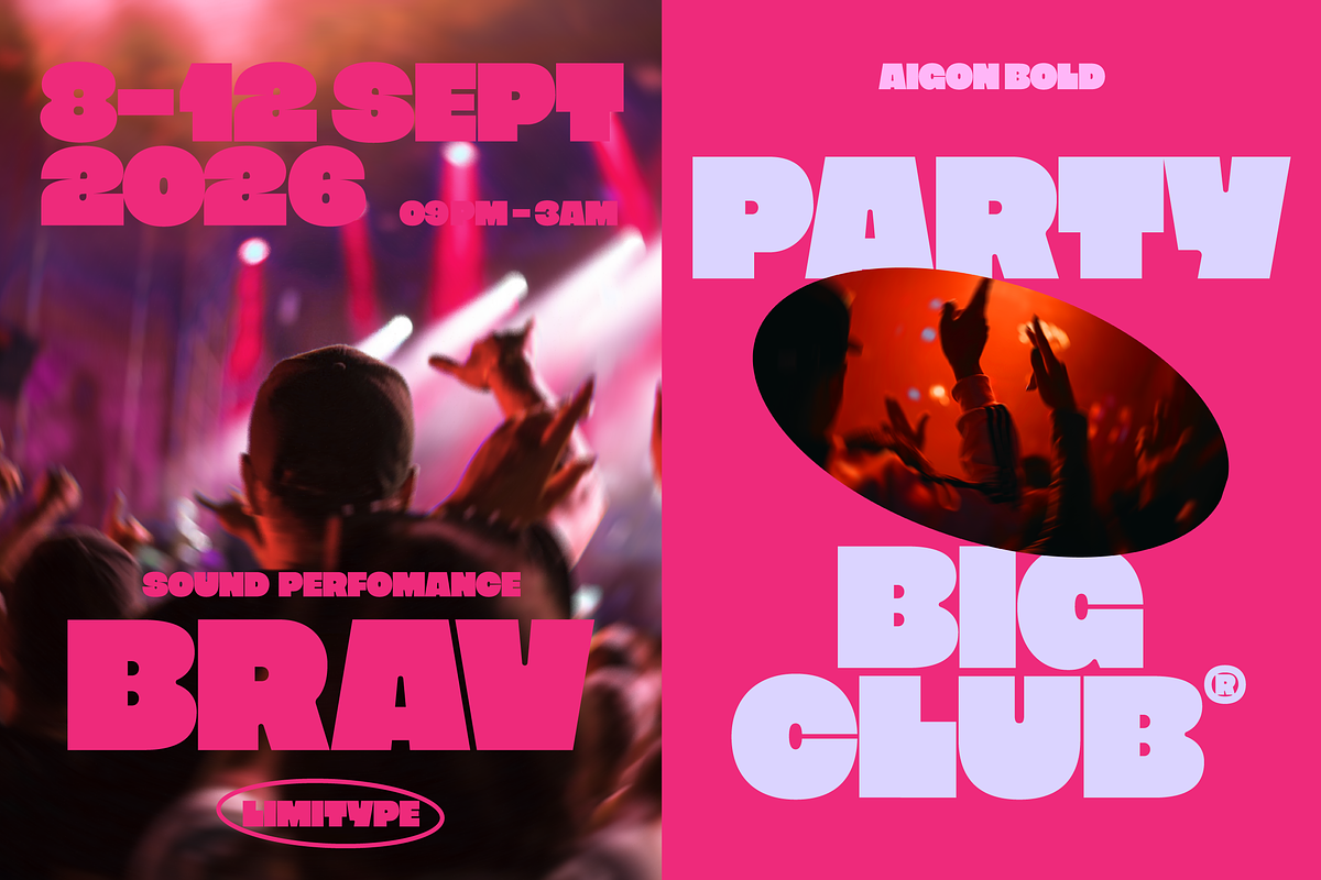 Aigon - Bold Display Font, a Sans Serif Font by limitype (Photo 3 of 14)