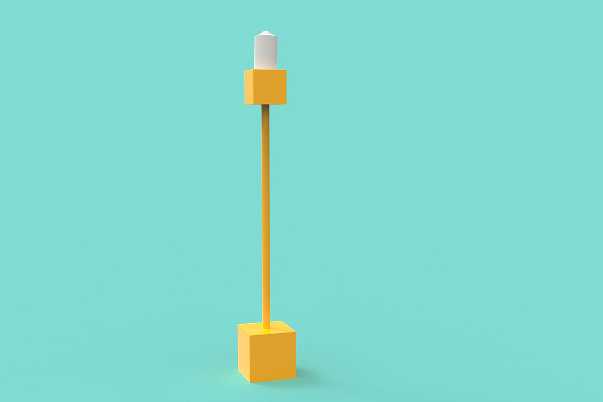 Cubic Candelabrum 3D Printing, an Object 3D Model by Kseniya-Omega (Photo 1 of 4)