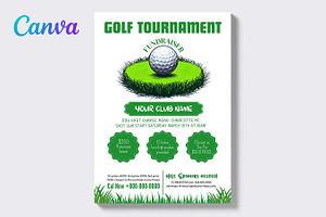 Printable Golf Tournament Flyer, a Templates & Theme by iloveTemplate