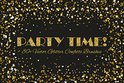 Vector Glitter Confetti Brushes, a Brush Add-On by OlgaRom (Thumbnail 1 of 7)
