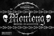 MONTENG MODERN BLACKLETTER, a Blackletter Font by dansdesign (Thumbnail 1 of 9)