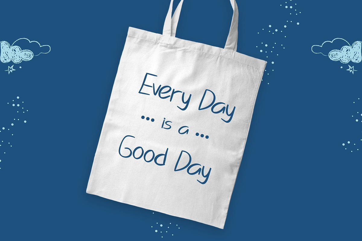Blue Dino - Handwritten Font, a Handwritten Font by alifryanzulfikar (Photo 3 of 7)
