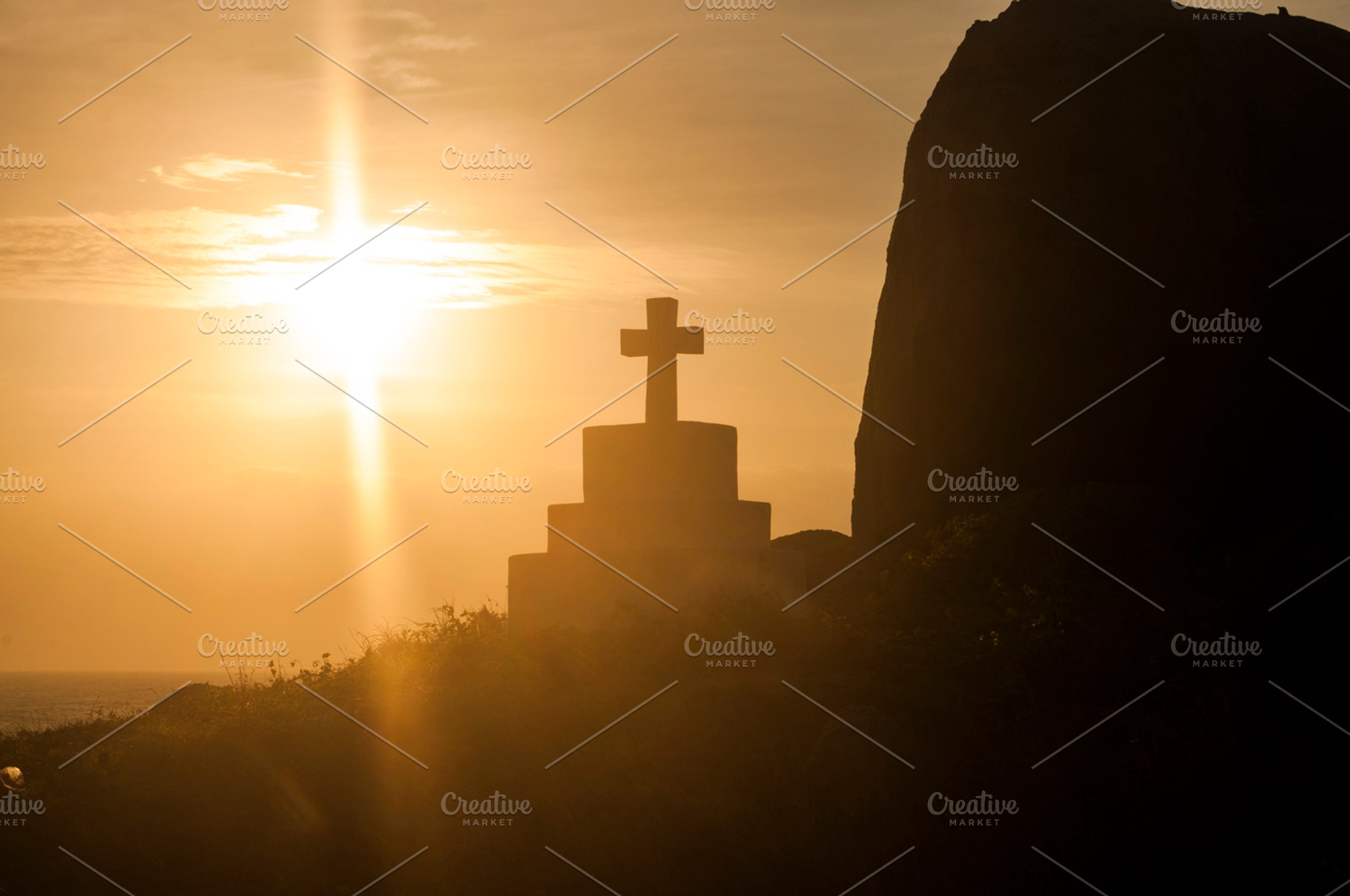 Cross In The Sunsets
